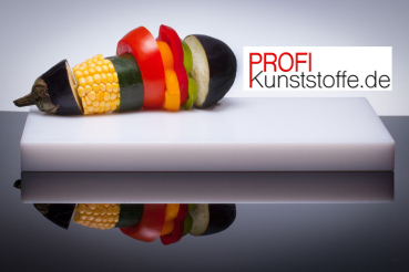 100 cm x 40 cm , weißes Kunststoffschneidbrett, aus Vollkunststoff, HACCP geeignet, Spülmaschinenfest, höchst messerschonend, Industriequalität, für alle Lebensmittel geeignet